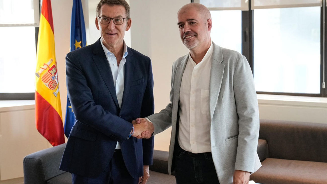 Feijóo se reúne con Unai Sordo (CCOO) antes del debate de investidura