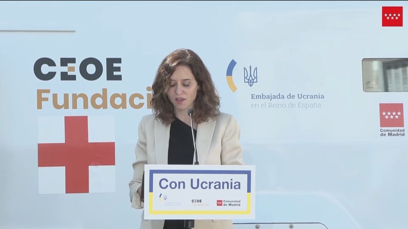 Madrid dona una ambulancia blindada a Ucrania