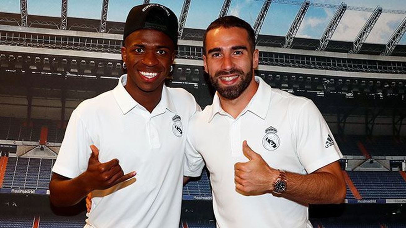 Vinícius y Carvajal