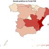 Cataluña, Comunidad Valenciana y Andalucía concentran el 56% de la deuda autonómica