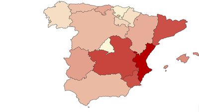 Cataluña, Comunidad Valenciana y Andalucía concentran el 56% de la deuda autonómica