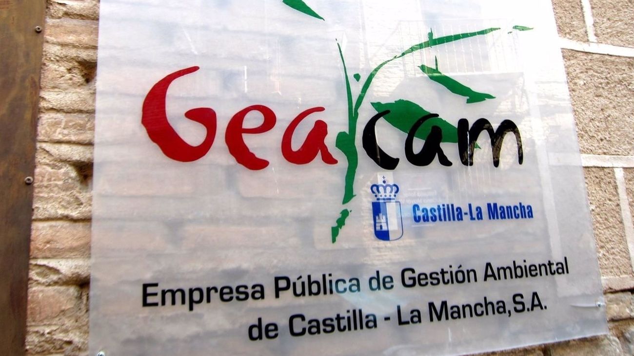 Cartel de la sede de Geacam en Toledo