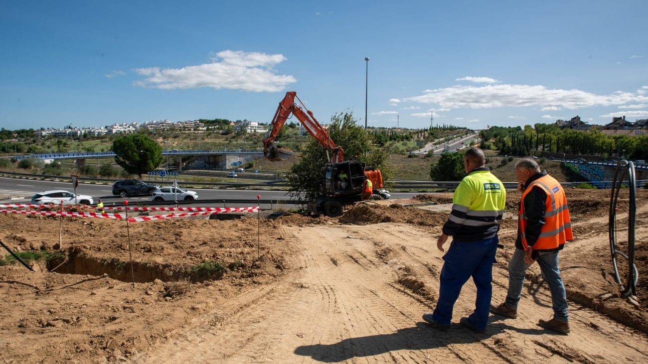 En marcha una nueva incorporación desde la M-513 a la M-50 en Boadilla