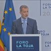 Felipe VI defiende el optimismo en el Foro La Toja como  medida para avanzar hacia sociedades "libres y prósperas"