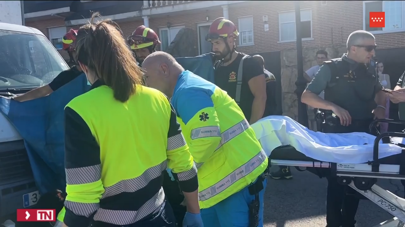 Accidente en Arroyomolinos: un repartidor sufre un atropello con su propio vehículo