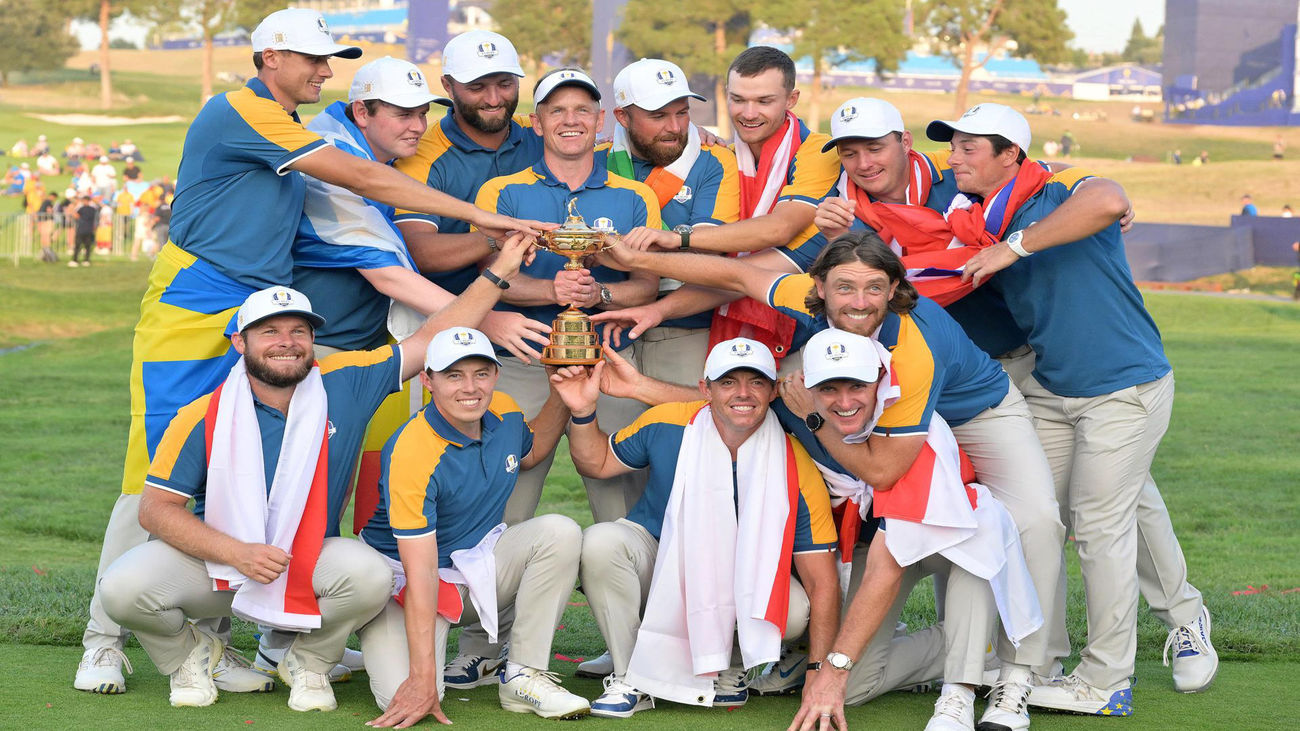 Rahm y McIlroy lideran a una Europa que recupera la Ryder Cup