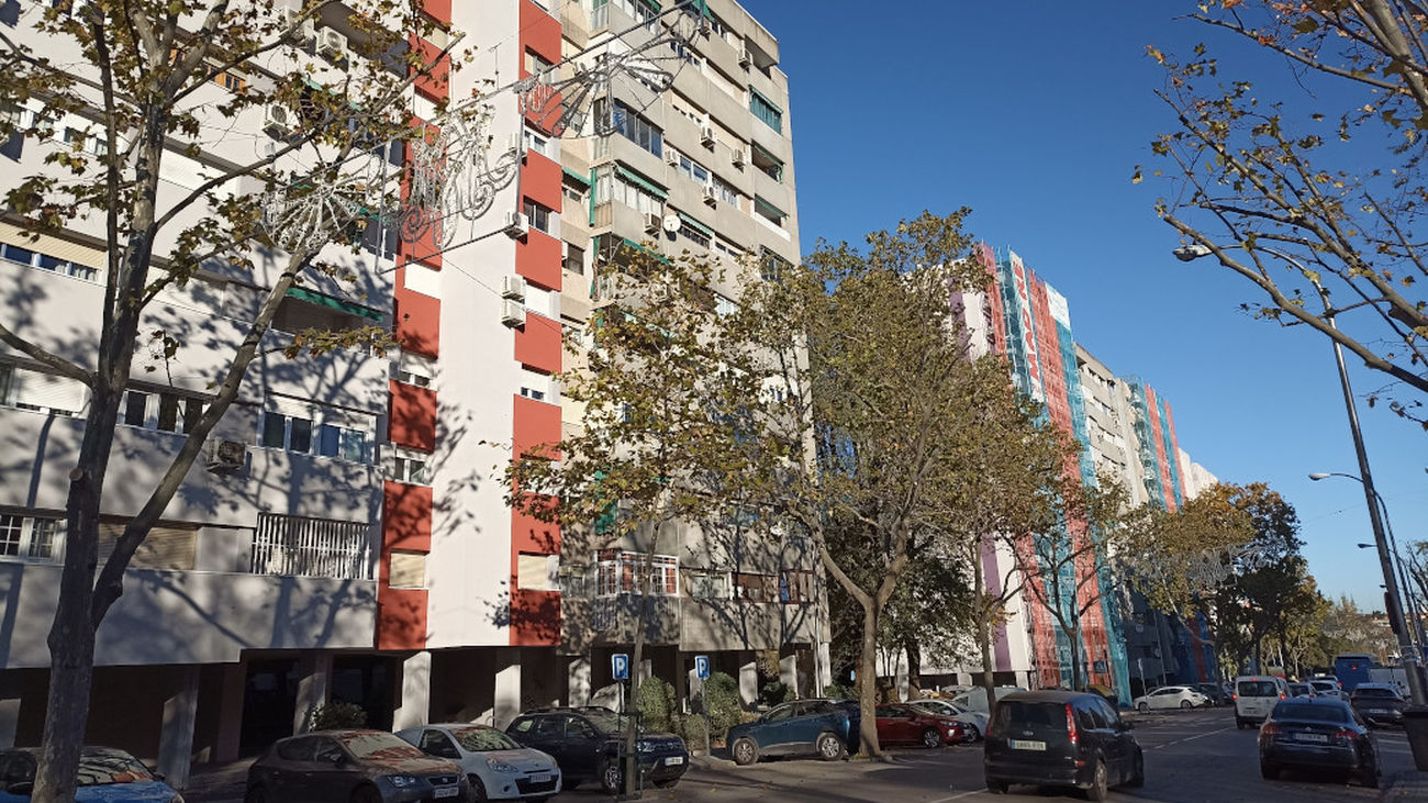 Edificios rehabilitados en el Poblado Dirigido de Orcasitas