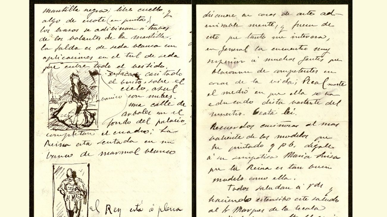 Descubren seis cartas inéditas escritas por Joaquín Sorolla con bocetos y reflexiones