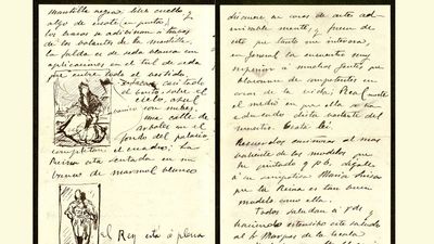 Descubren seis cartas inéditas escritas por Joaquín Sorolla con bocetos y reflexiones