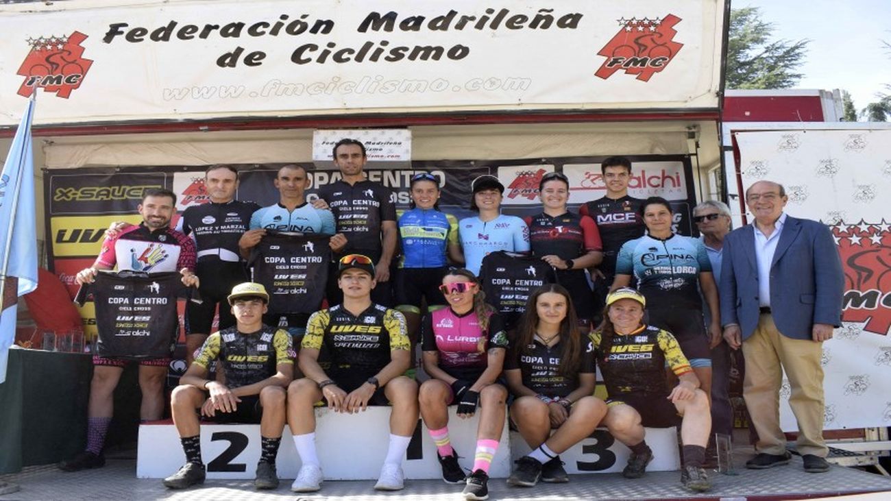Podio ciclocross de El Escorial