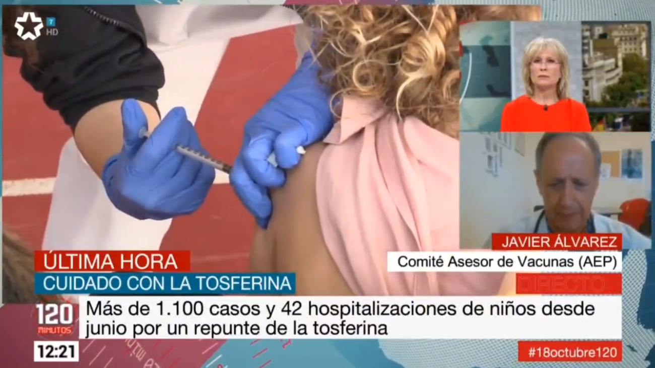 Un repunte de la tosferina causa desde junio más de 1.100 casos y 42 hospitalizaciones en niños