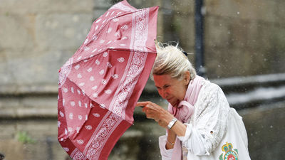 La borrasca Aline traerá este jueves un fuerte temporal de lluvia y viento a toda la península
