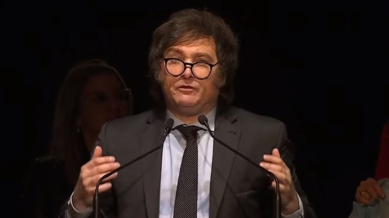 El líder del partido 'La Libertad Avanza' y candidato a la presidencia de Argentina, Javier Milei