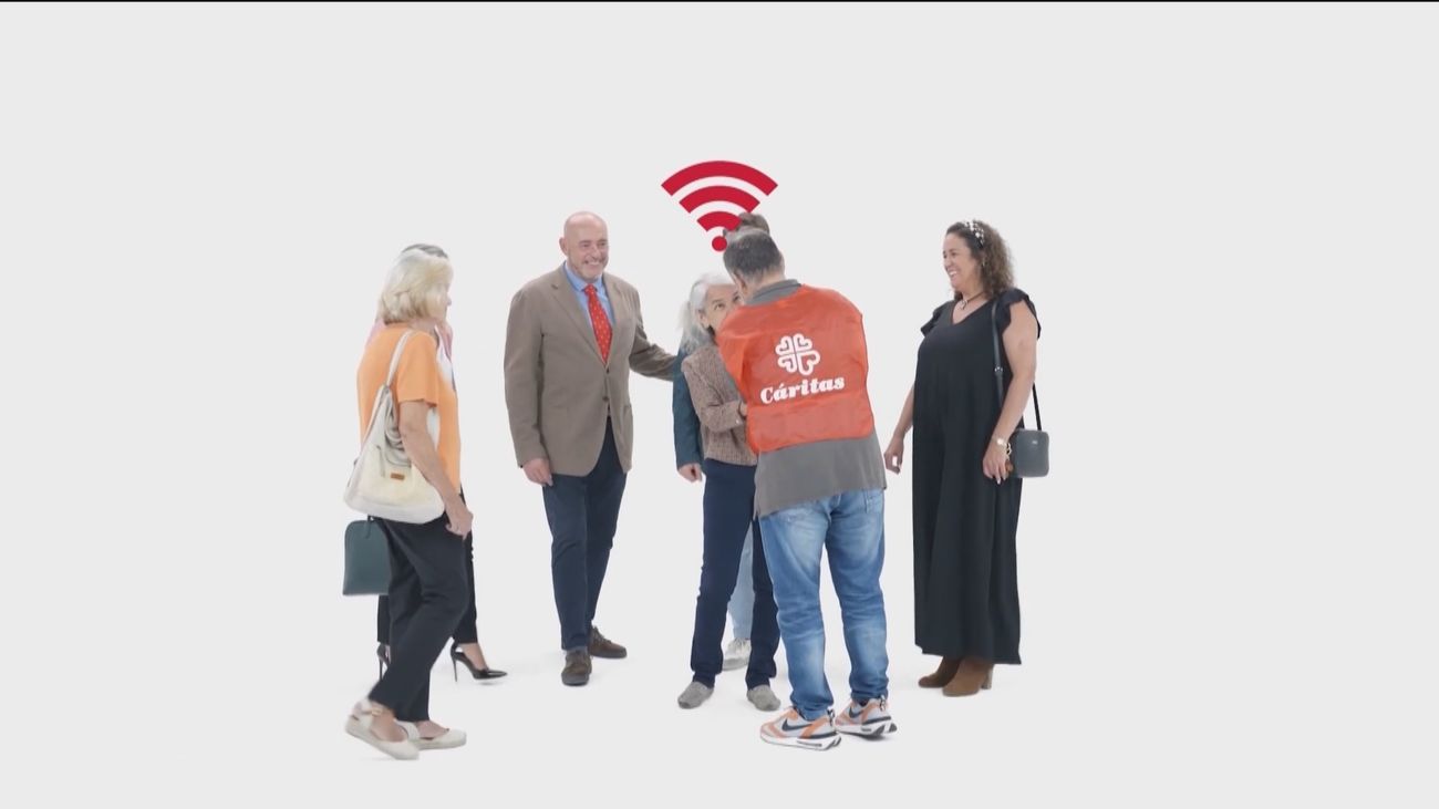 Caritas de Getafe presenta en el poblado Las Sabinas su última campaña sobre personas sin hogar