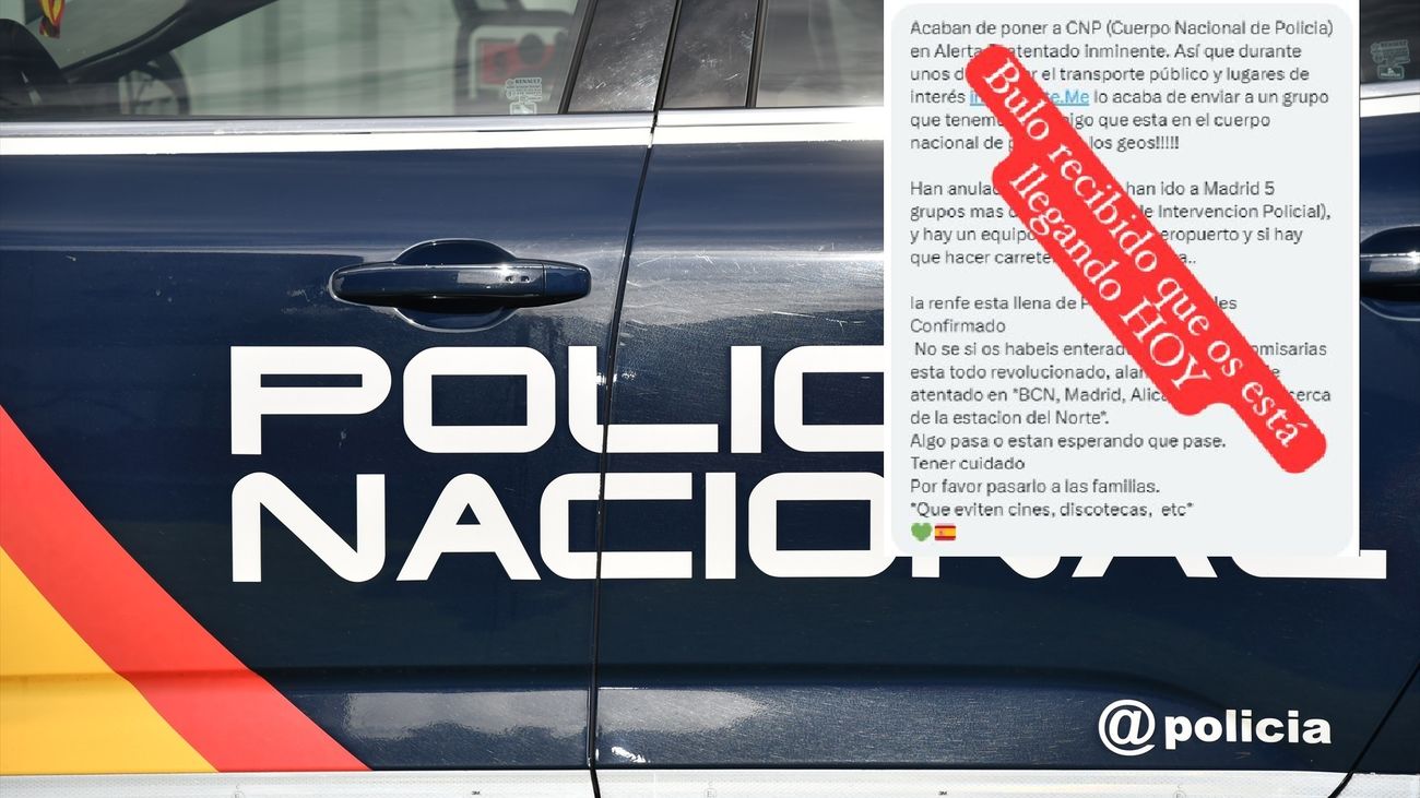 La Policía desmiente un bulo sobre una falsa alerta por amenaza terrorista inminente