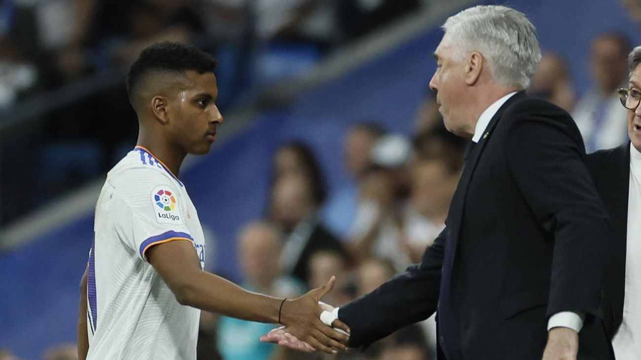 Rodrygo y Ancelotti