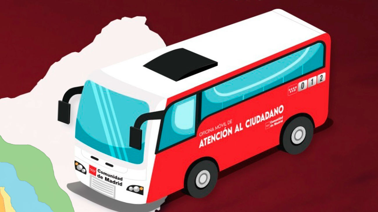 Un autobús de Atención al Ciudadano recorre la localidades con menor población de la Comunidad de Madrid