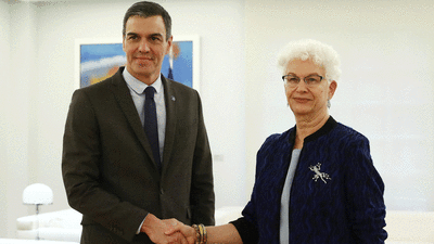 Sánchez se reúne con la  embajadora israelí y el jefe de la misión diplomática palestina