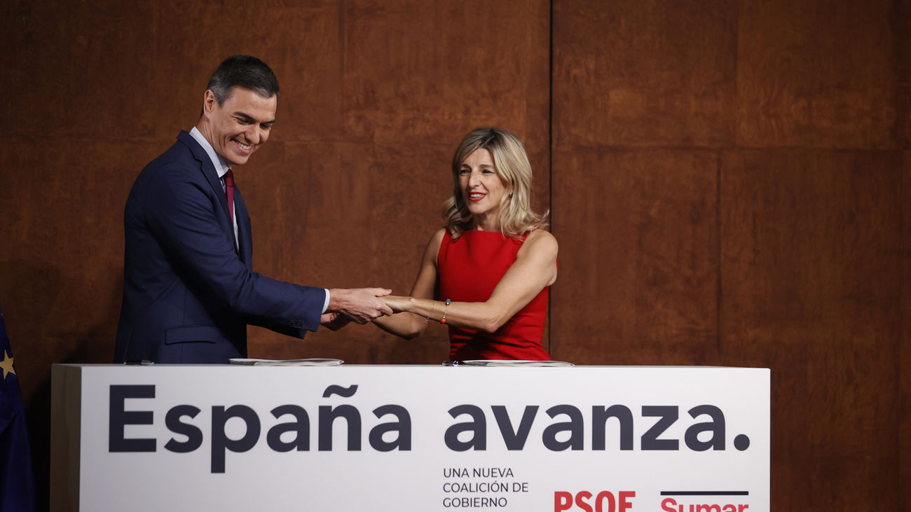 Sumar y el PSOE alcanzan un acuerdo para la formación de un nuevo gobierno de coalición