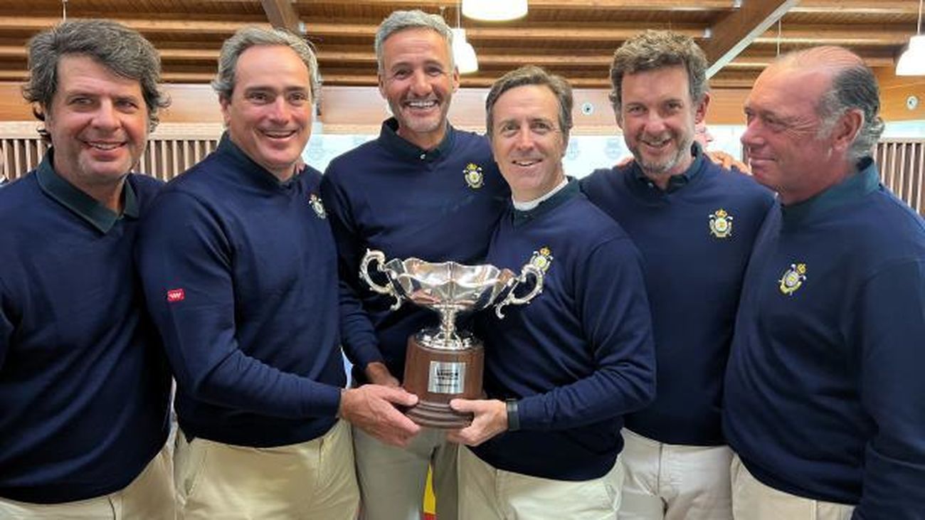 Equipo madrileño senior masculino de golf