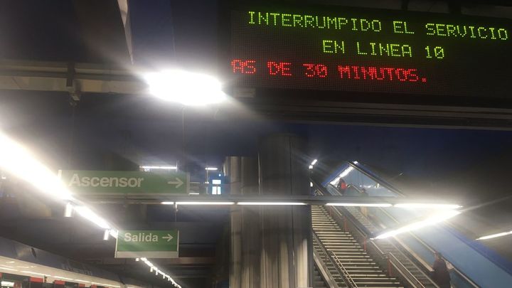 Interrumpida Línea 10 de Metro