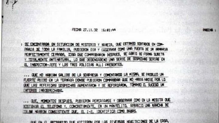 Informe policial / POLICÍA