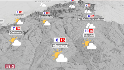 El tiempo en Madrid este lunes: Cielos nubosos con precipitaciones débiles