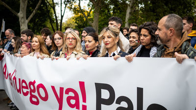 Yolanda Díaz acusa a Israel de estar "cometiendo crímenes de guerra" en Gaza