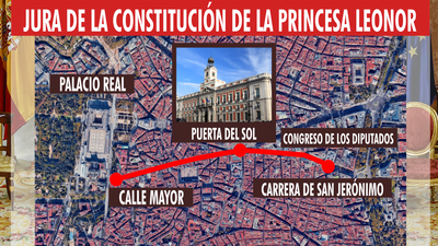 Cortes de tráfico y alteraciones en 12 líneas de EMT por la jura de la Constitución de Leonor