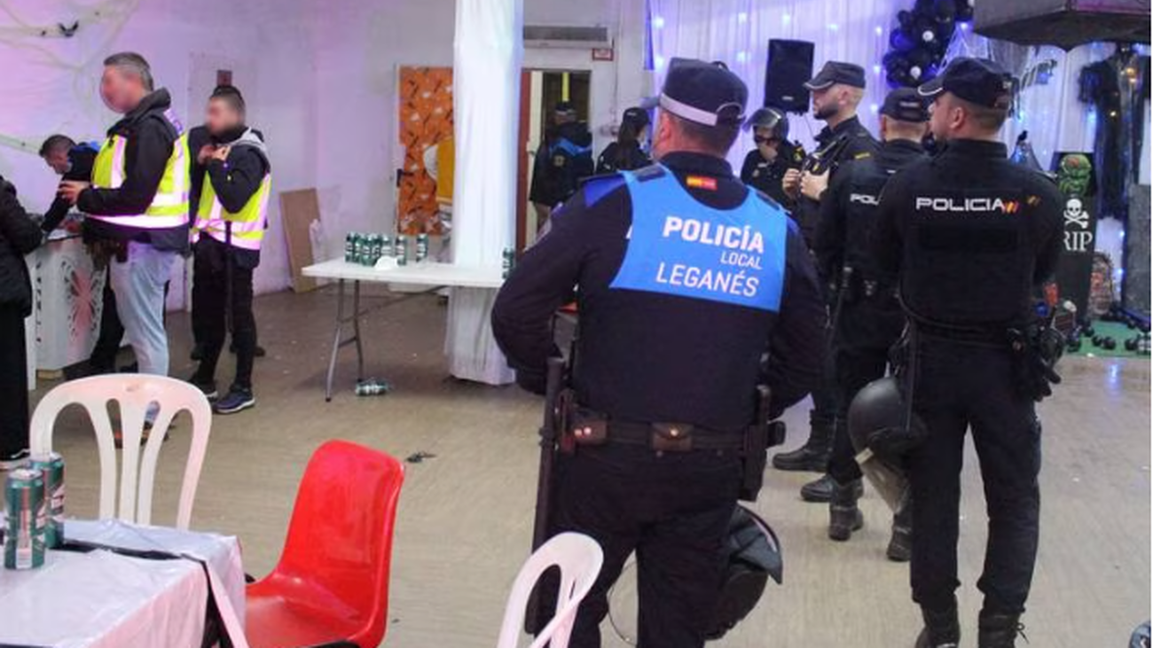 Operación contra fiestas ilegales en Leganés