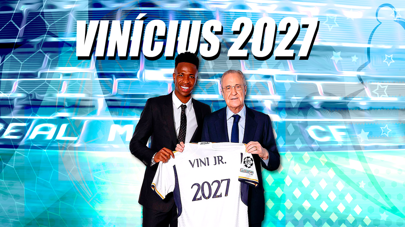 Vinicius renueva con el Real Madrid hasta 2027