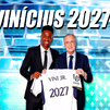 Vinicius renueva con el Real Madrid hasta 2027