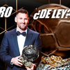 France Football regala a Messi el octavo Balón de Oro