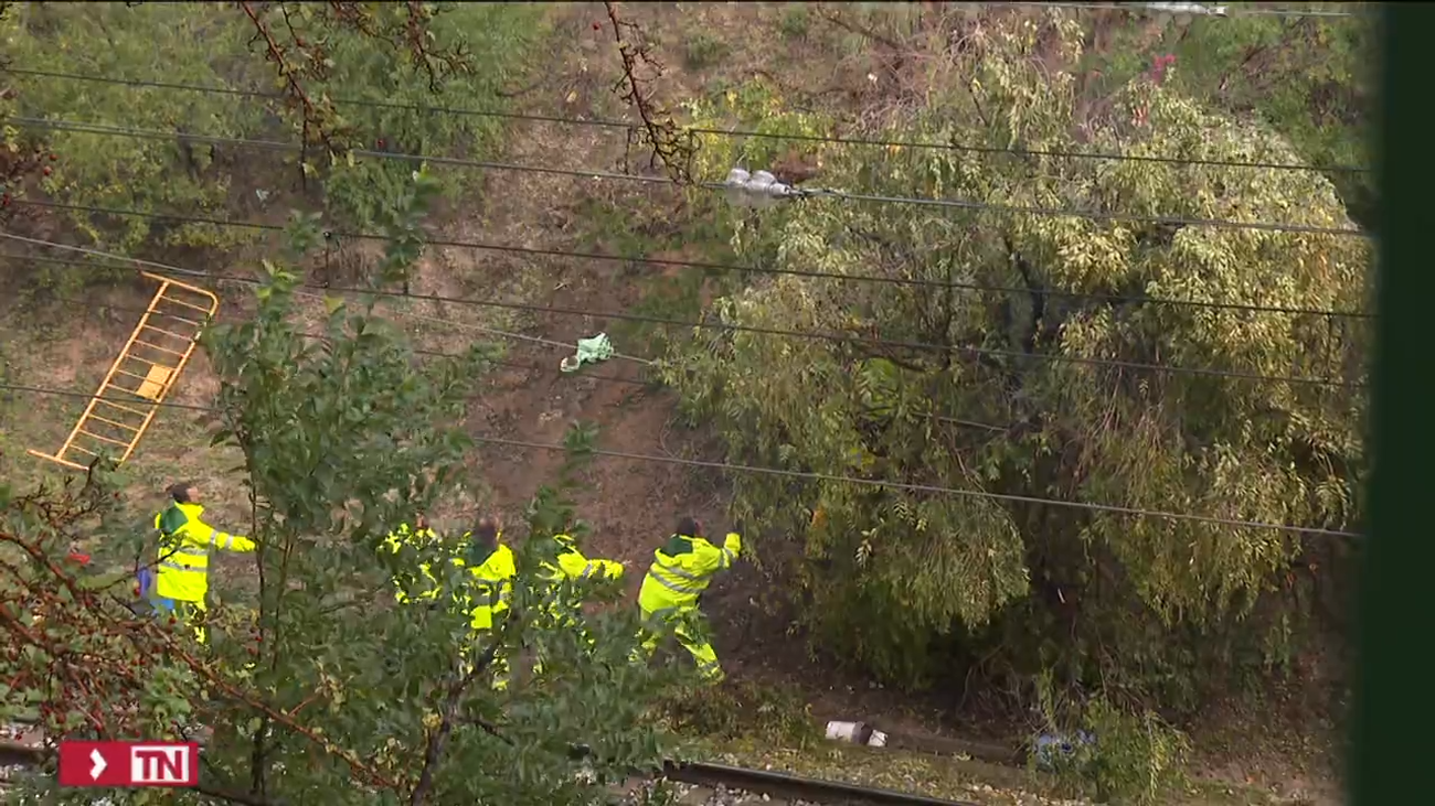 Problemas en Cercanías y centenares de incidencias por el viento en Madrid