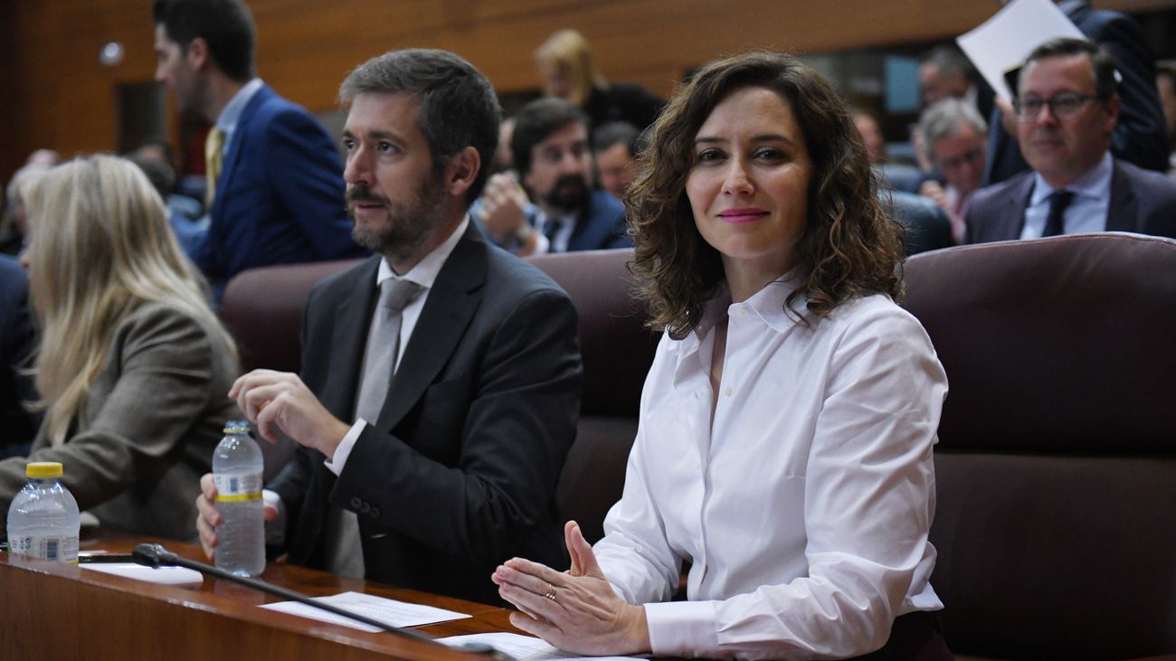 Isabel Díaz Ayuso, en la Asamblea de Madrid