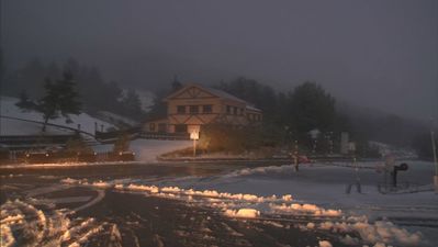Primera nevada en la sierra de Madrid