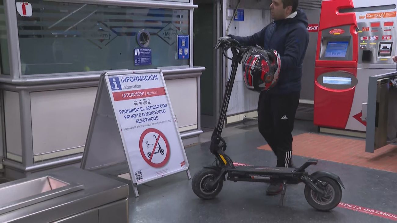 Los patinetes eléctricos, prohibidos en el transporte público de Madrid ...