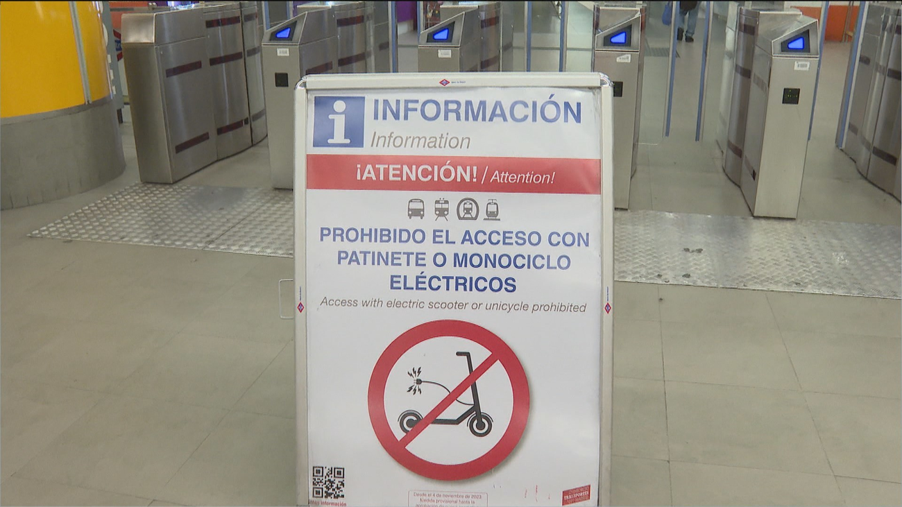 Prohibido  el acceso de patinetes eléctricos al transporte público