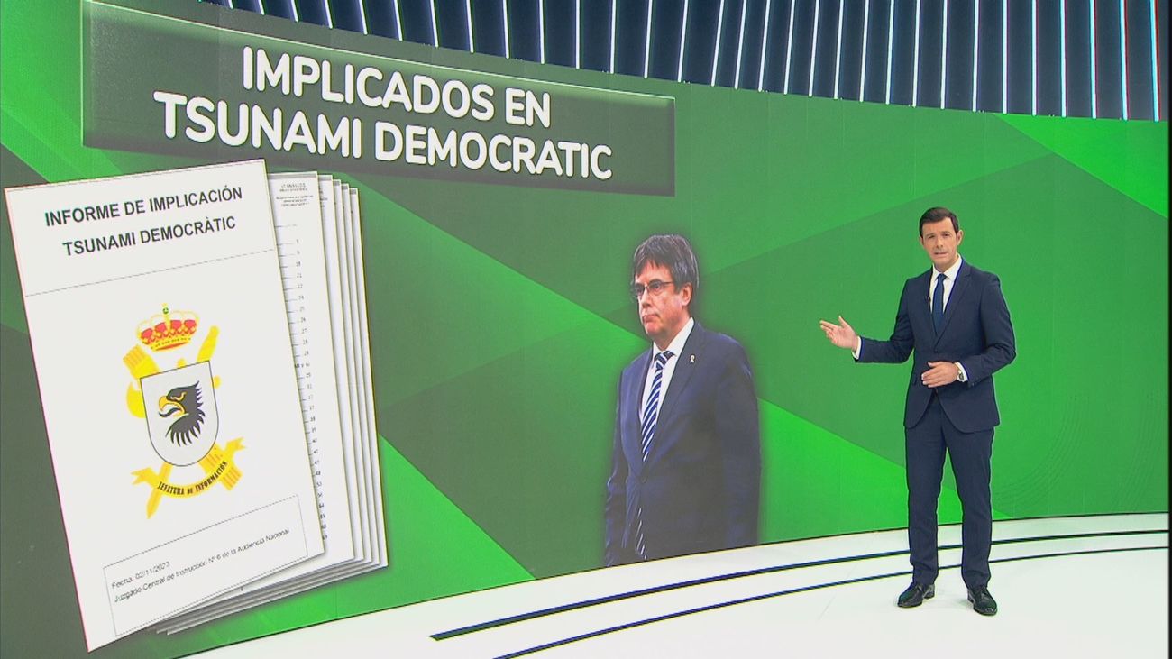 El informe de la Guardia Civil implica a Puigdemont en los disturbios de Tsunami Democratic