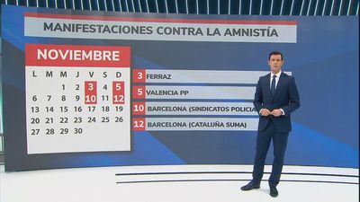 Convocadas otras cuatro manifestaciones contra la amnistía