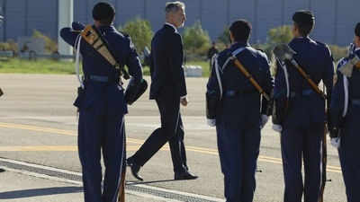 Primera jornada del viaje de Estado de los reyes a Dinamarca