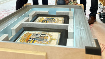 Los Escudos de la Casa del Rey ya están en Arganda, 500 años después