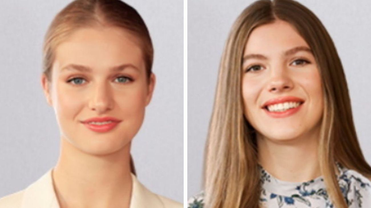 La Casa Real publica los nuevos retratos oficiales de la Princesa Leonor y la Infanta Sofía