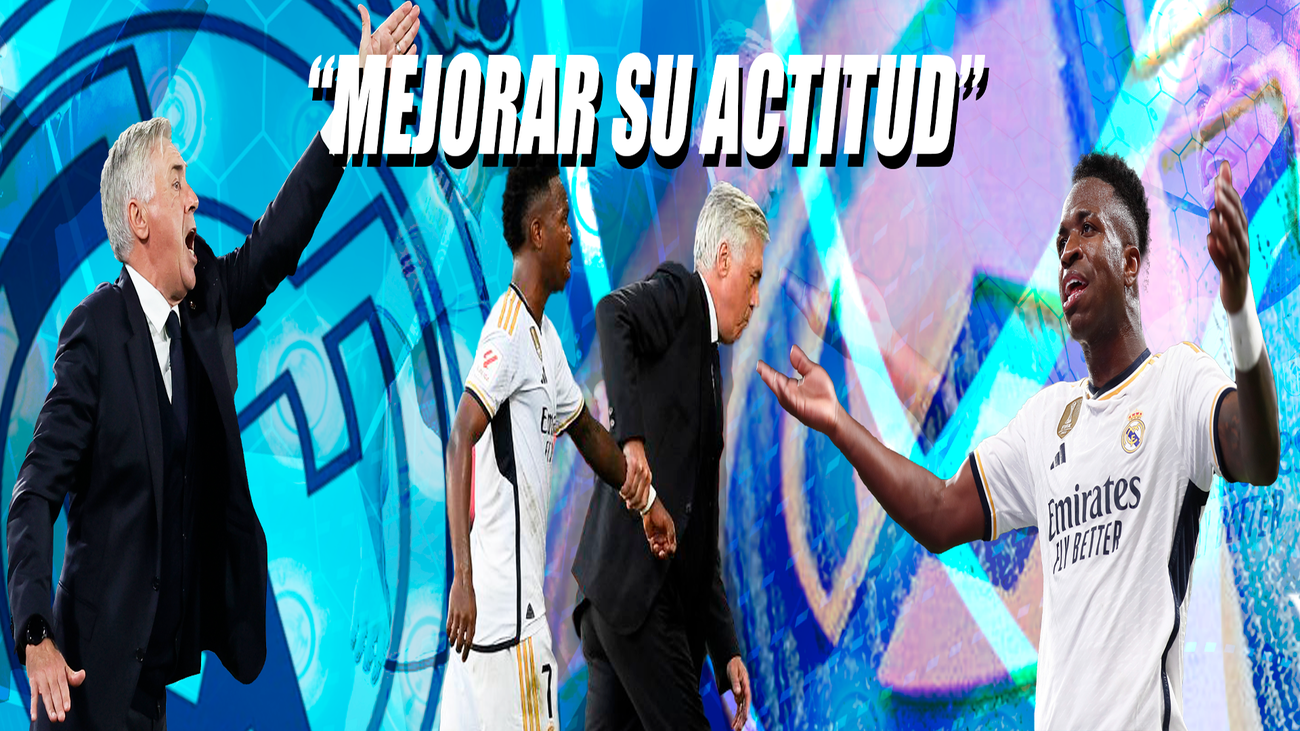 Ancelotti: "Puede que Vinícius tenga que mejorar su actitud en algunas circunstancias"