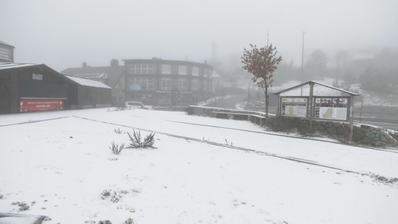 El Puerto de Navacerrada se tiñe de nuevo de blanco