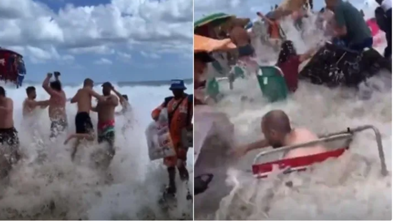 Una ola gigante en Brasil