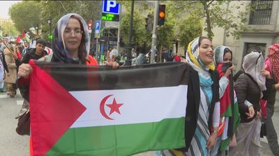 Organizaciones prosaharauis marchan en Madrid por la independencia de Marruecos