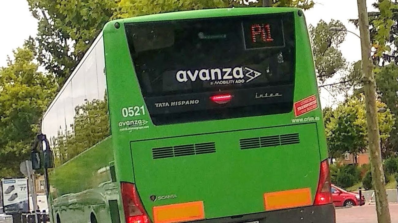 Detenido por una agresión sexual en un autobús de la línea Madrid-Valdemoro