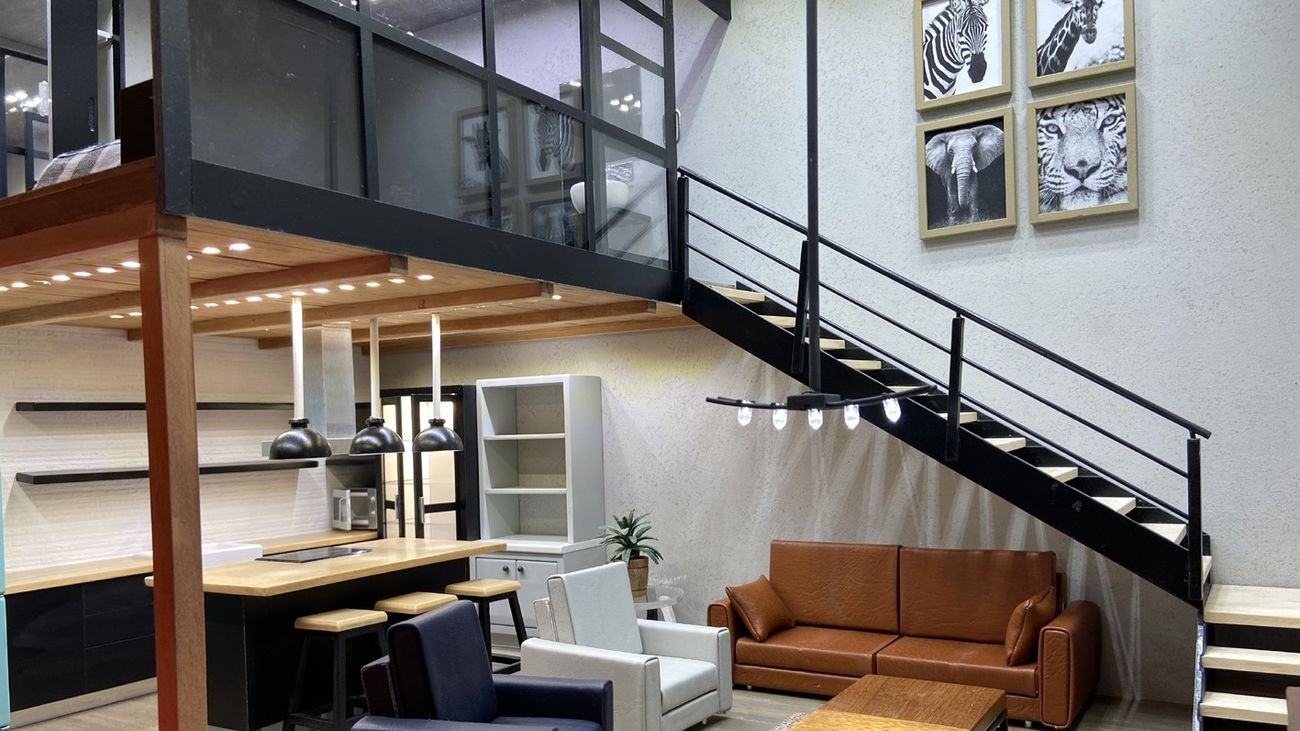 Una de las maquetas expuestas en la exposición