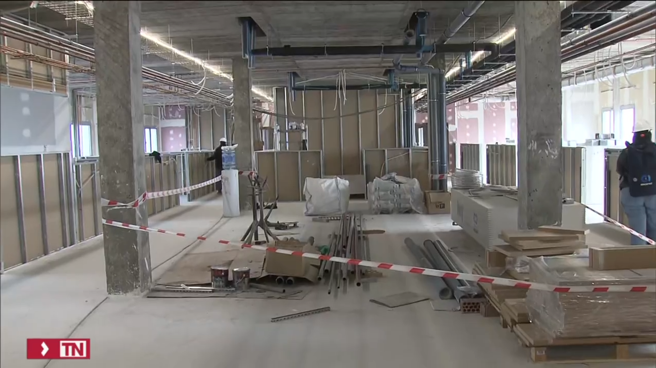 La cuarta torre del Hospital de Sanse, en servicio en el segundo trimestre de 2024